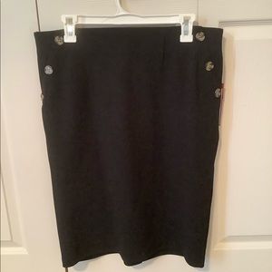 Black pencil skirt